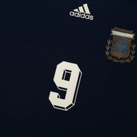 1998/99 Batistuta #9 Argentina Vintage adidas Away Football Shirt (L/XL) WC 1998