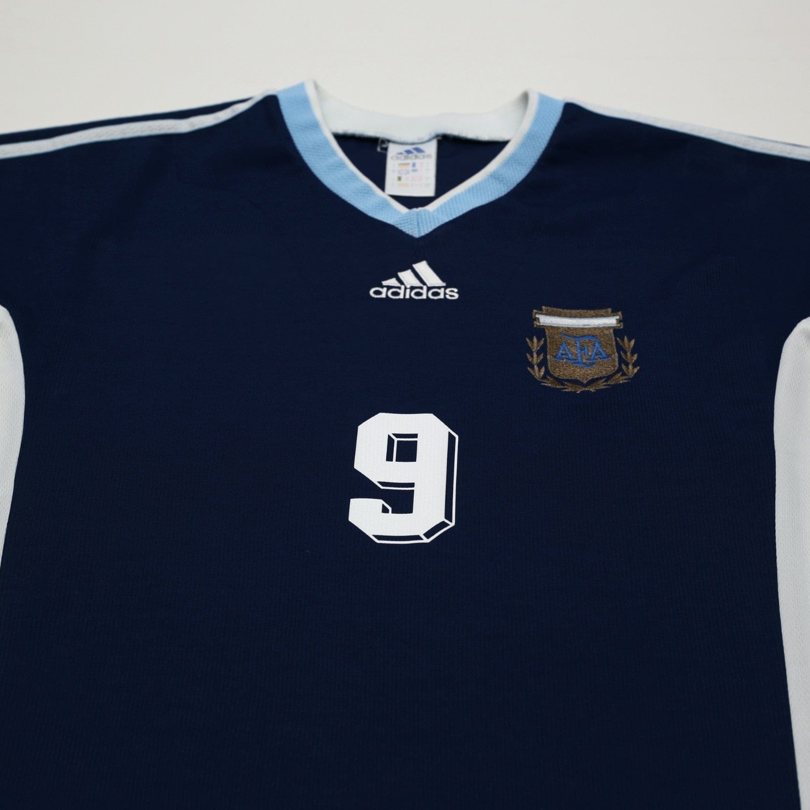 1998/99 Batistuta #9 Argentina Vintage adidas Away Football Shirt (L/XL) WC 1998