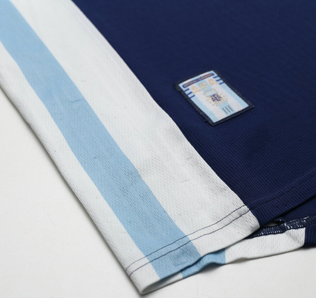 1998/99 BATISTUTA #9 Argentina Vintage adidas Away Football Shirt (M) WC 1998