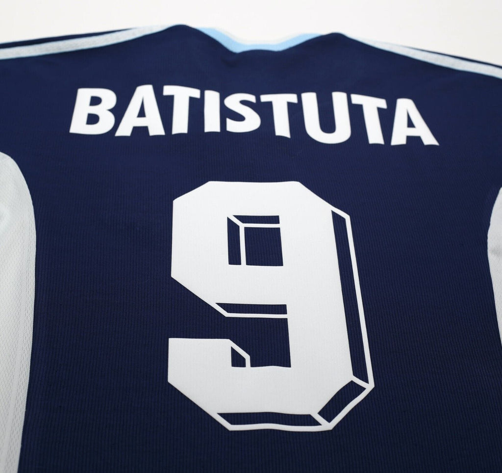 1998/99 BATISTUTA #9 Argentina Vintage adidas Away Football Shirt (M) WC 1998
