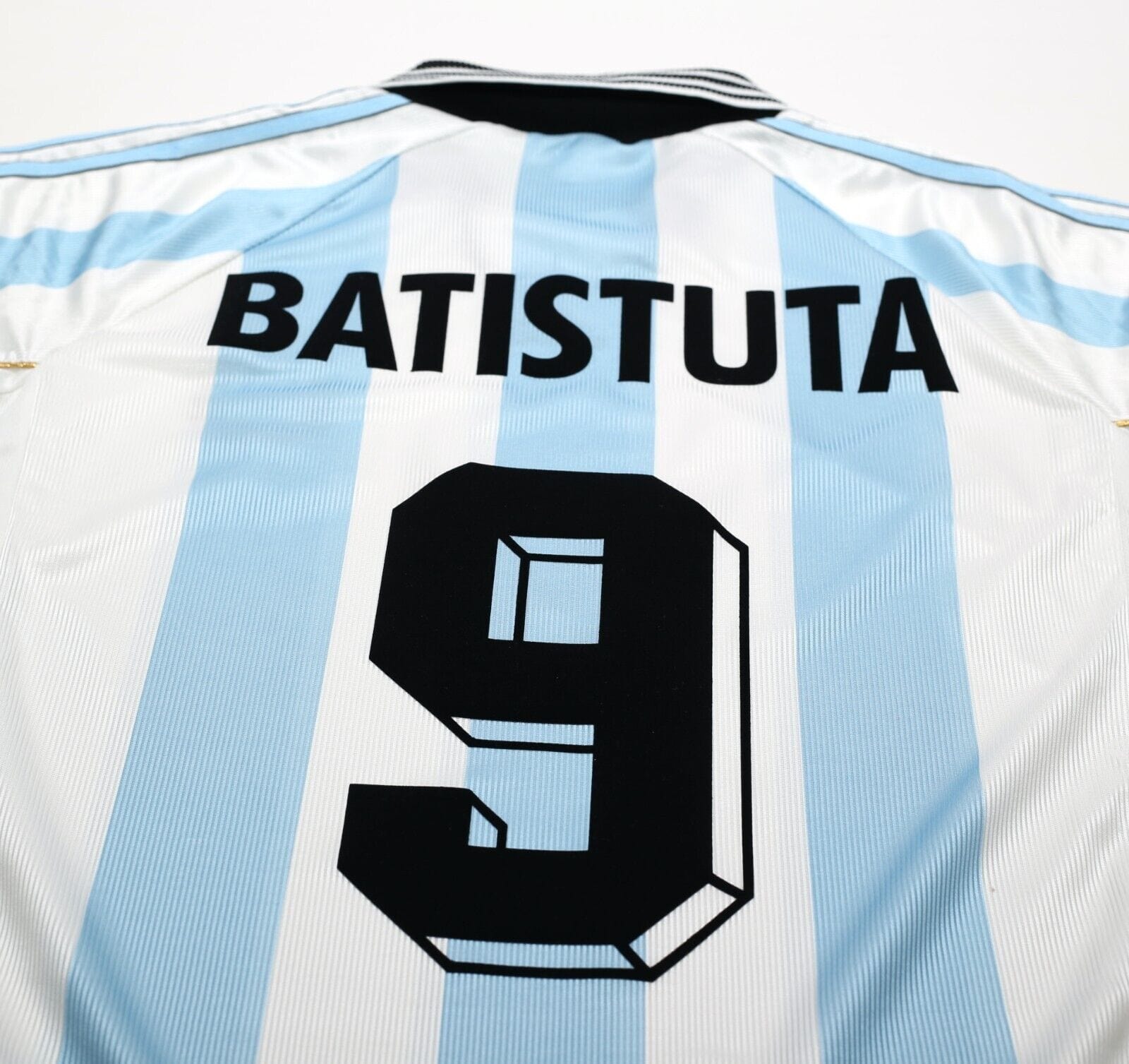 1998/99 BATISTUTA #9 Argentina Vintage adidas Home Football Shirt (L) WC 98