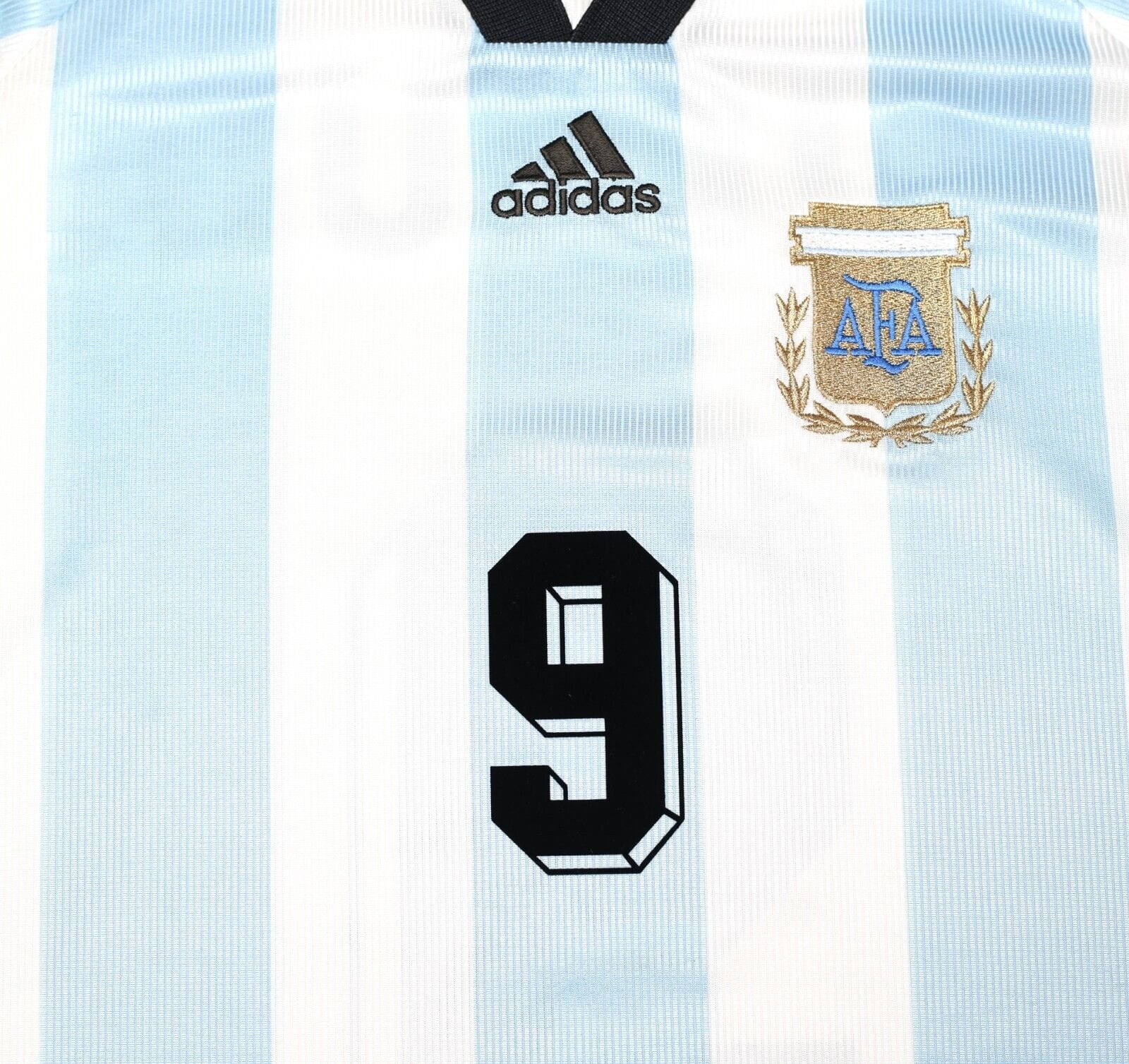 1998/99 BATISTUTA #9 Argentina Vintage adidas Home Football Shirt (M) WC 1998