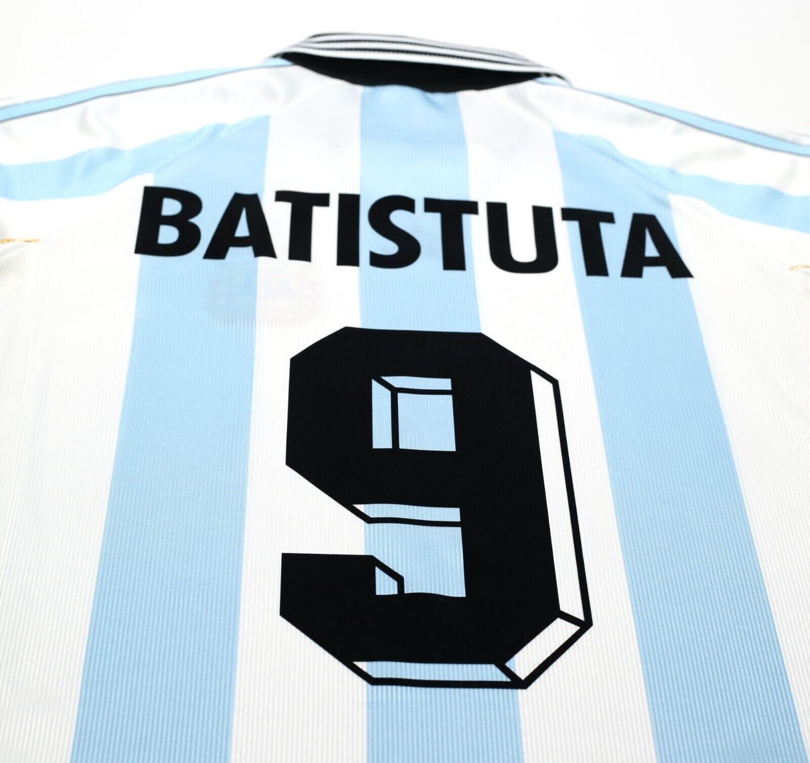 1998/99 BATISTUTA #9 Argentina Vintage adidas Home Football Shirt (M) WC 1998