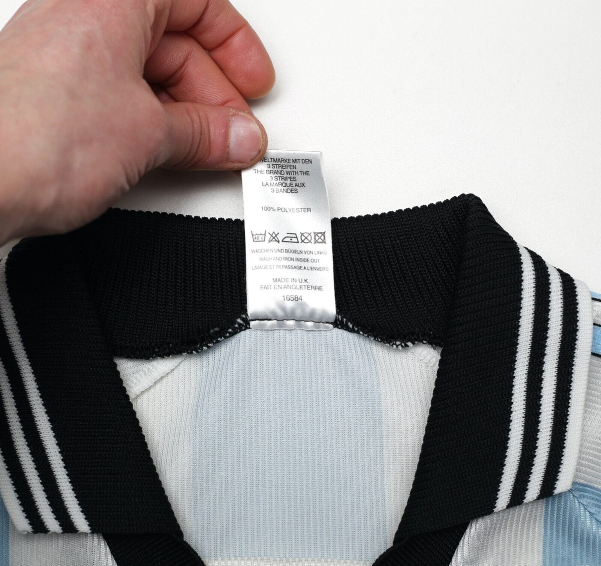 1998/99 BATISTUTA #9 Argentina Vintage adidas Home Football Shirt (M) WC 1998