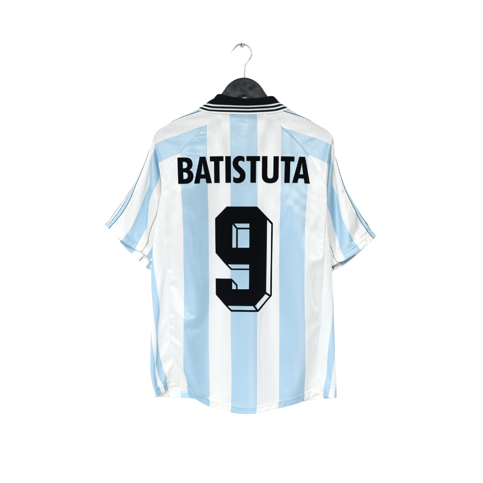 1998/99 BATISTUTA #9 Argentina Vintage adidas Home Football Shirt (M) WC 98