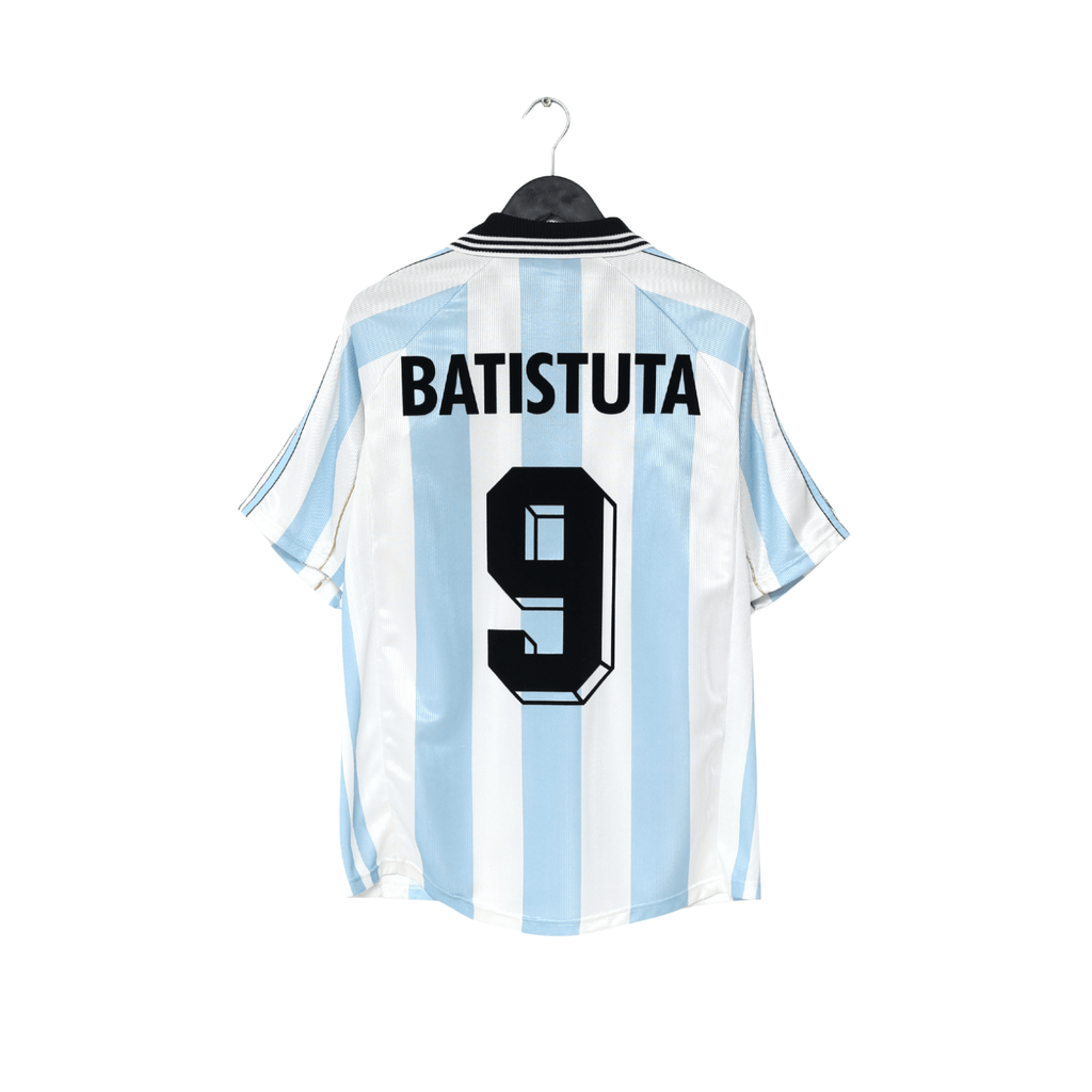 1998/99 BATISTUTA #9 Argentina Vintage adidas Home Football Shirt (M) WC 98