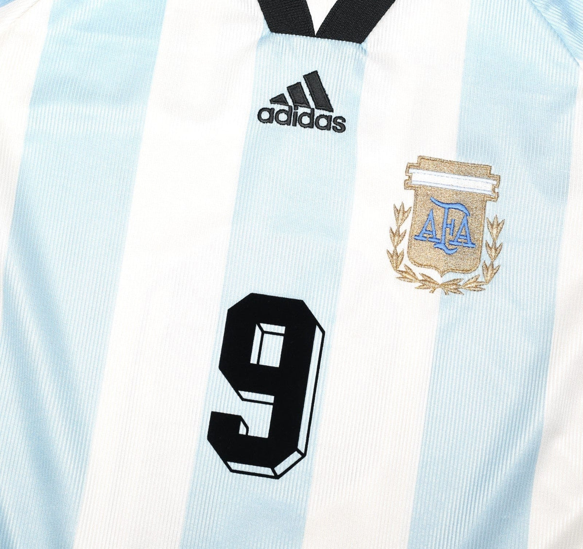 1998/99 BATISTUTA #9 Argentina Vintage adidas Home Football Shirt (M) WC 98