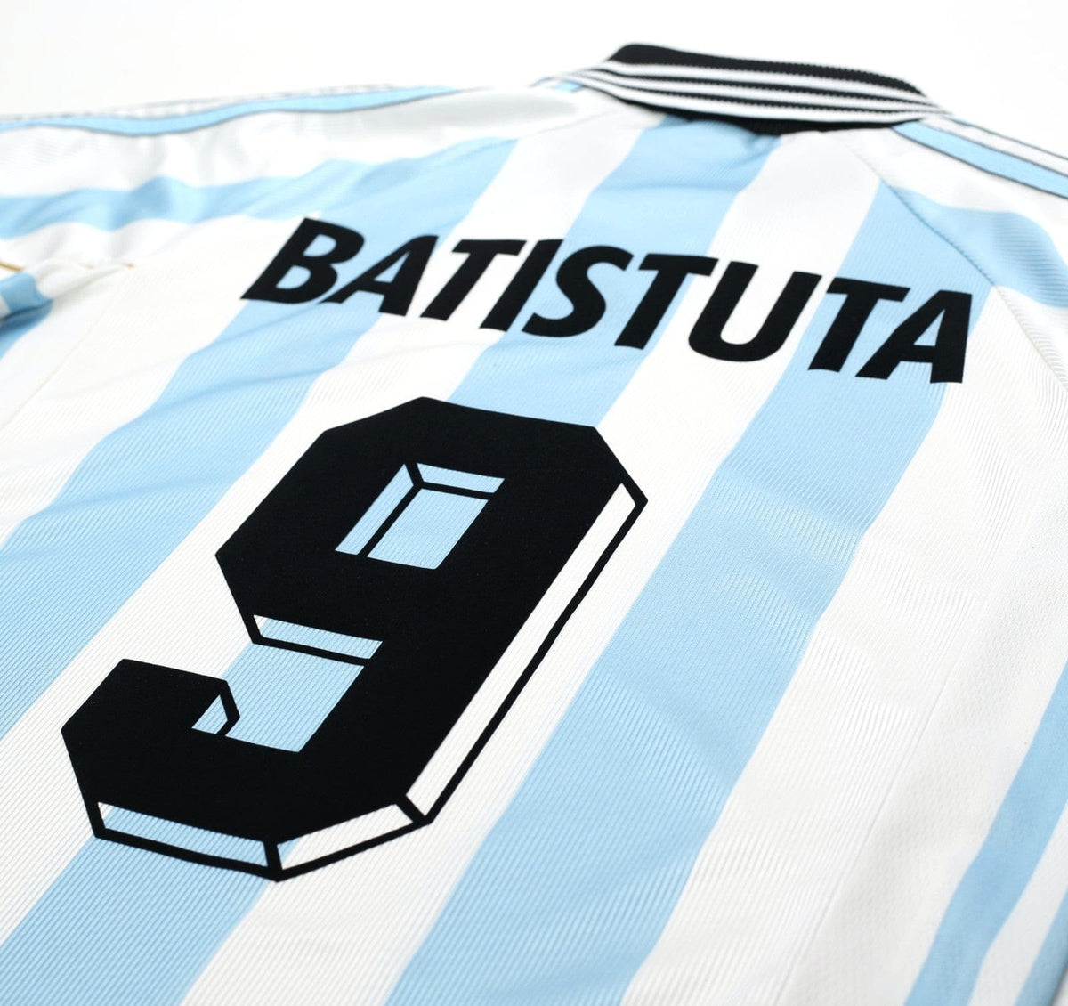 1998/99 BATISTUTA #9 Argentina Vintage adidas Home Football Shirt (M) WC 98