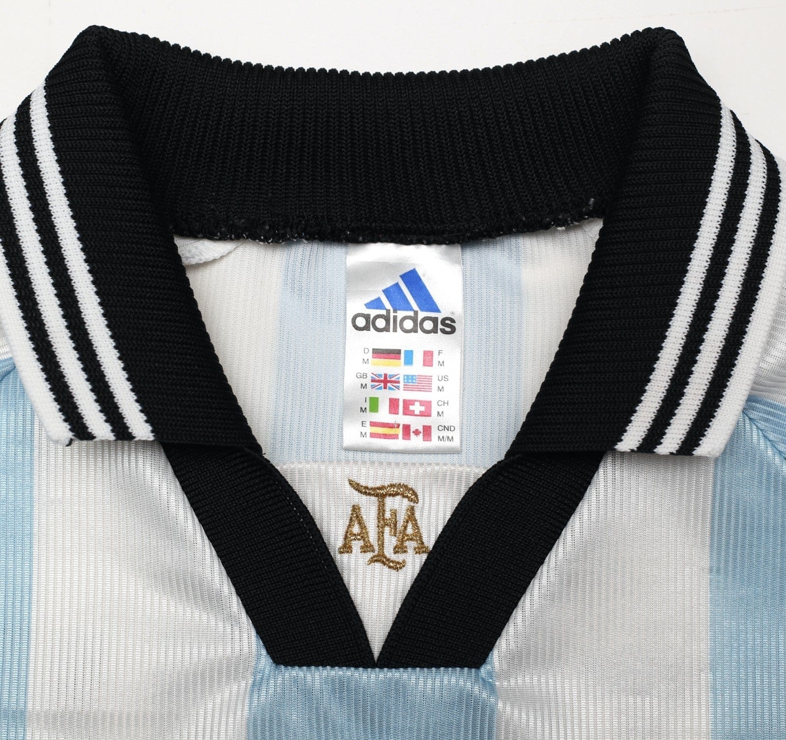 1998/99 BATISTUTA #9 Argentina Vintage adidas Home Football Shirt (M) WC 98