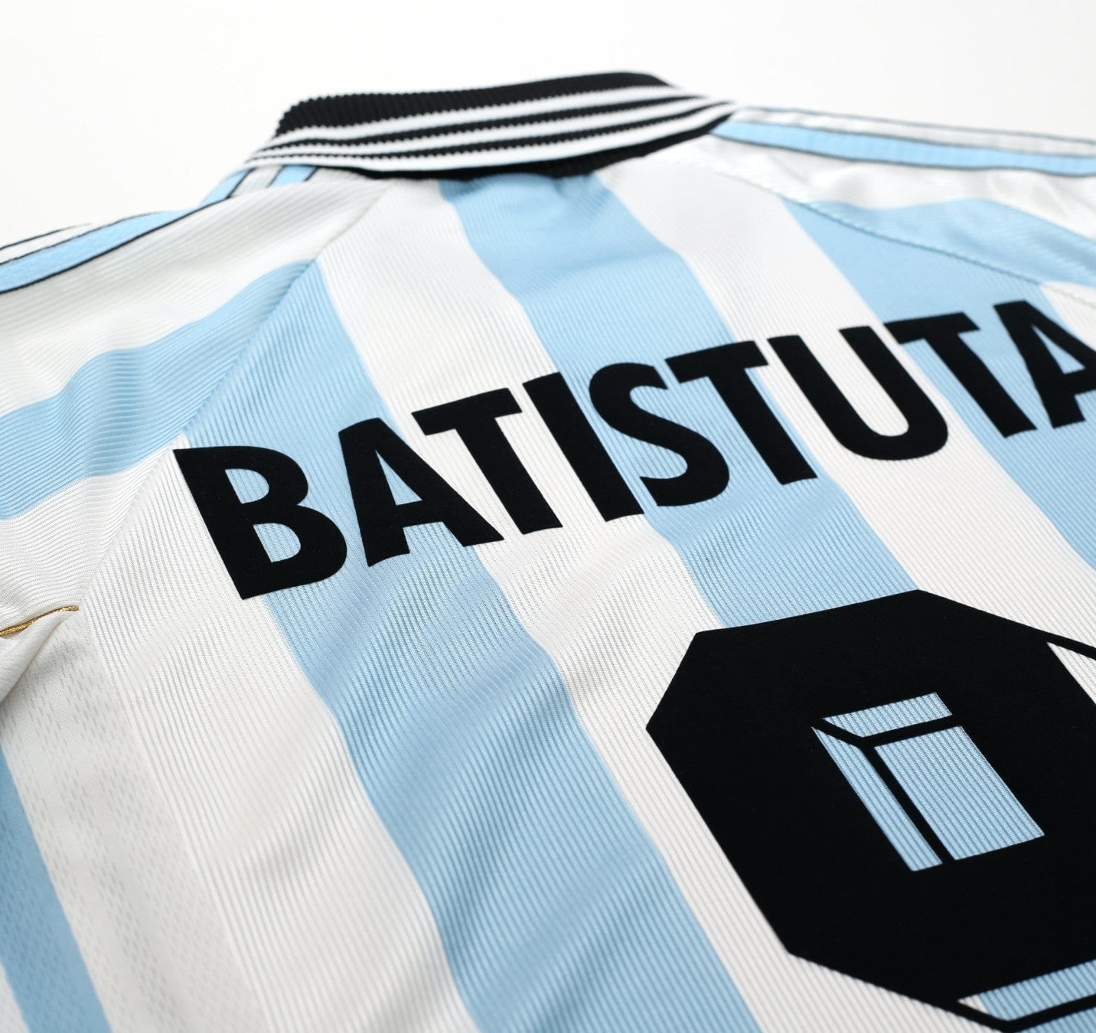 1998/99 BATISTUTA #9 Argentina Vintage adidas Home Football Shirt (M) WC 98