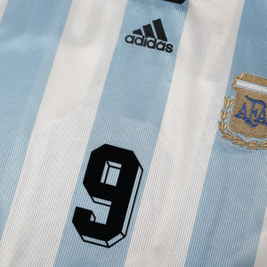 1998/99 Batistuta #9 Argentina Vintage adidas Home Football Shirt (XL) WC 98