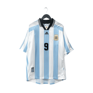 1998/99 Batistuta #9 Argentina Vintage adidas Home Football Shirt (XL) WC 98