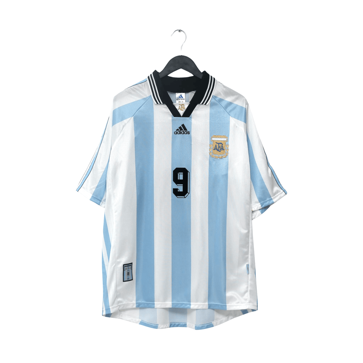 1998/99 Batistuta #9 Argentina Vintage adidas Home Football Shirt (XL) WC 98