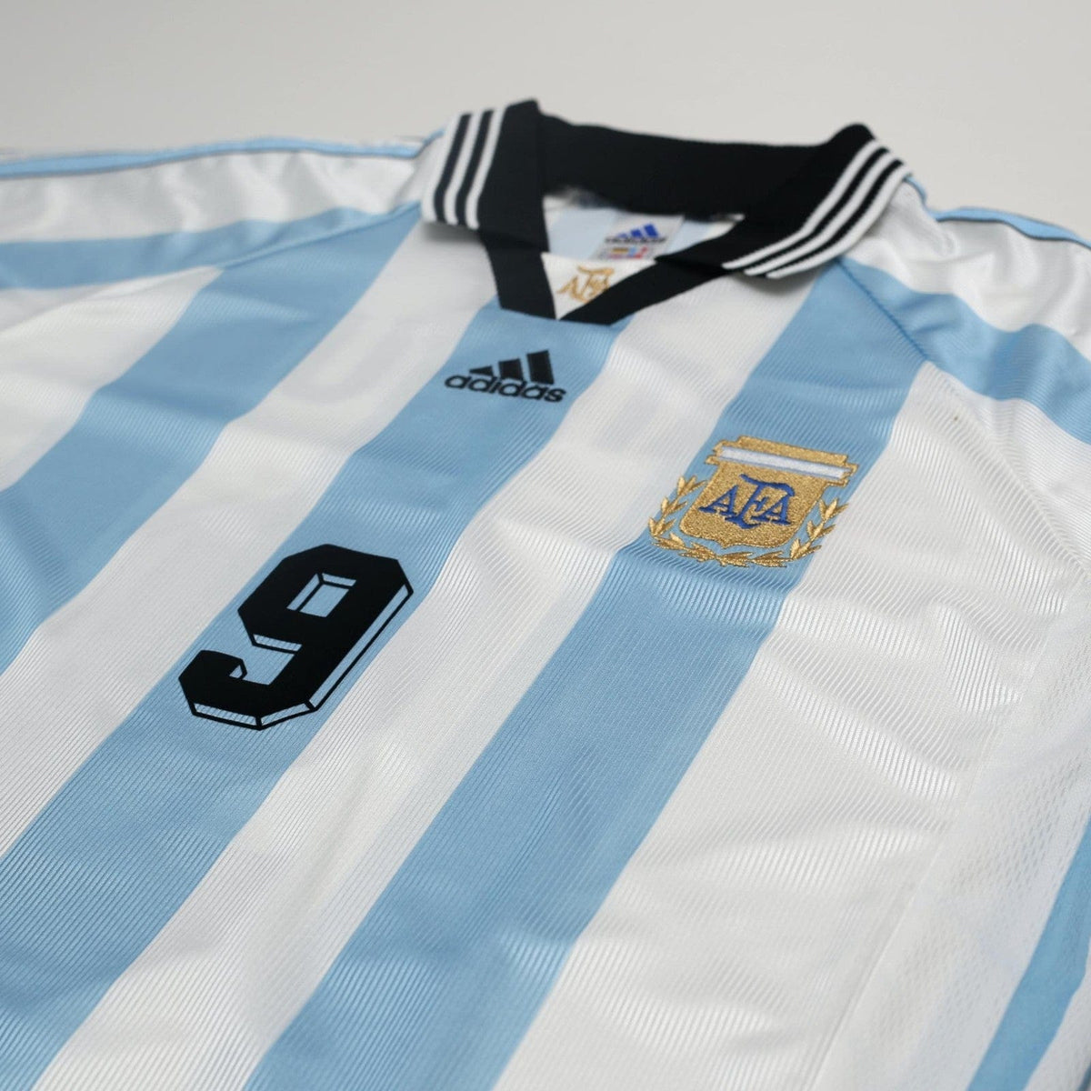 1998/99 Batistuta #9 Argentina Vintage adidas Home Football Shirt (XL) WC 98