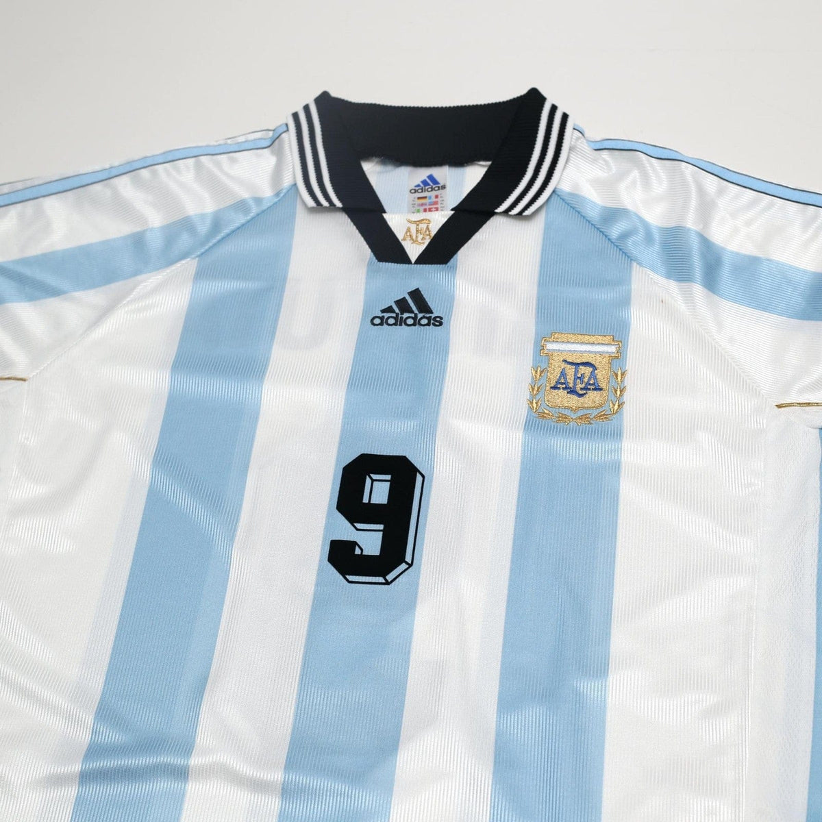 1998/99 Batistuta #9 Argentina Vintage adidas Home Football Shirt (XL) WC 98