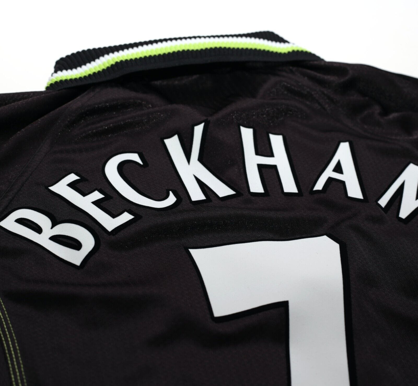 1998/99 BECKHAM #7 Manchester United Vintage Umbro Third Football Shir
