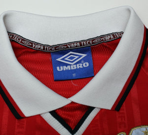 1998/99 BECKHAM #7 Manchester United Vintage Umbro UCL FINAL Football Shirt (M)