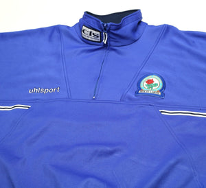 1998/99  BLACKBURN ROVERS Uhlsport Player Issue Football Top (XXL) GALLACHER #8