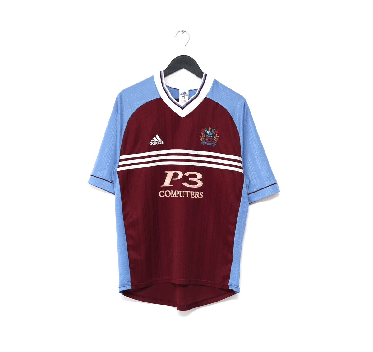 1998/99 BURNLEY FC Vintage adidas Home Football Shirt (L)