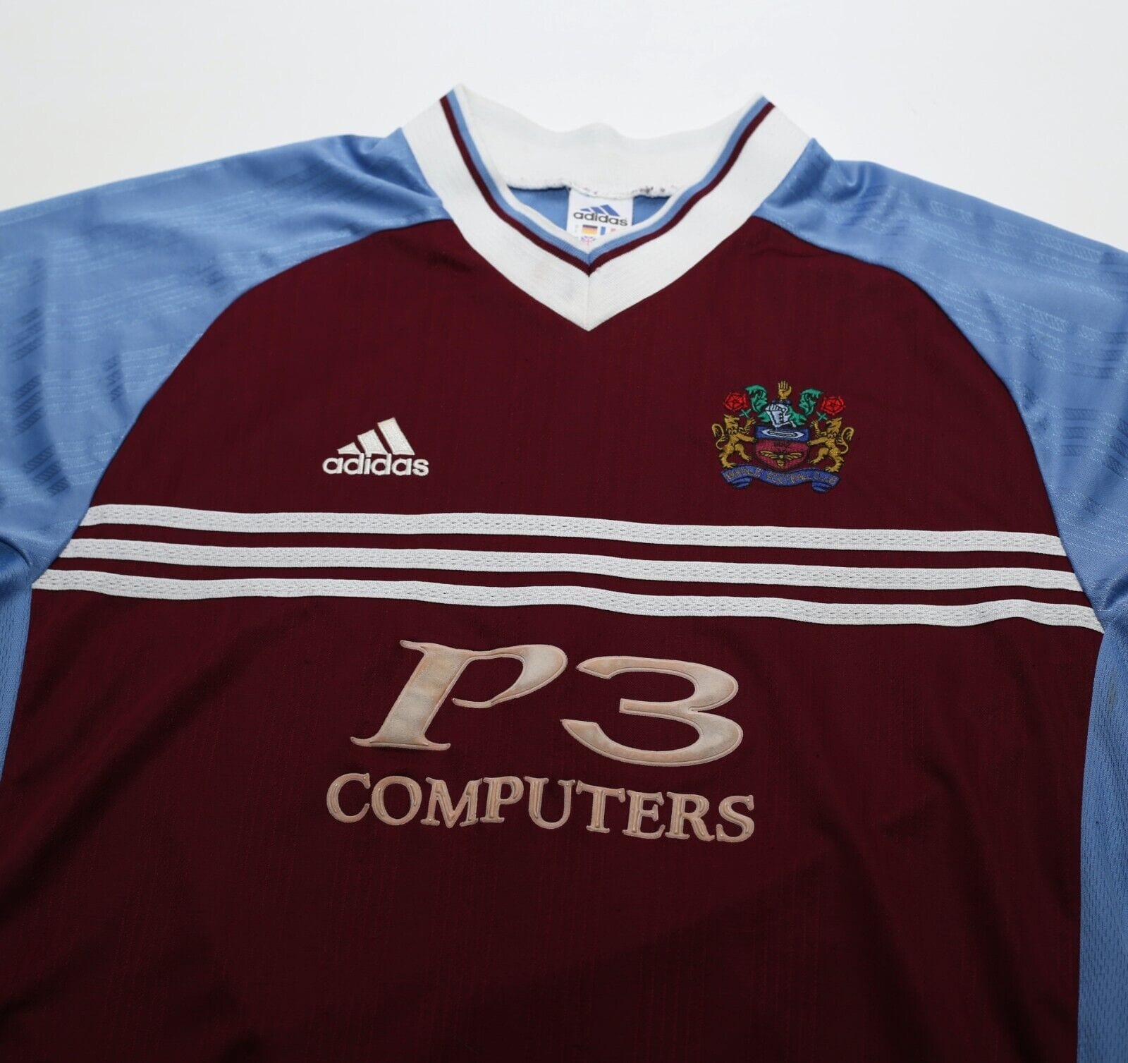 1998/99 BURNLEY FC Vintage adidas Home Football Shirt (L)