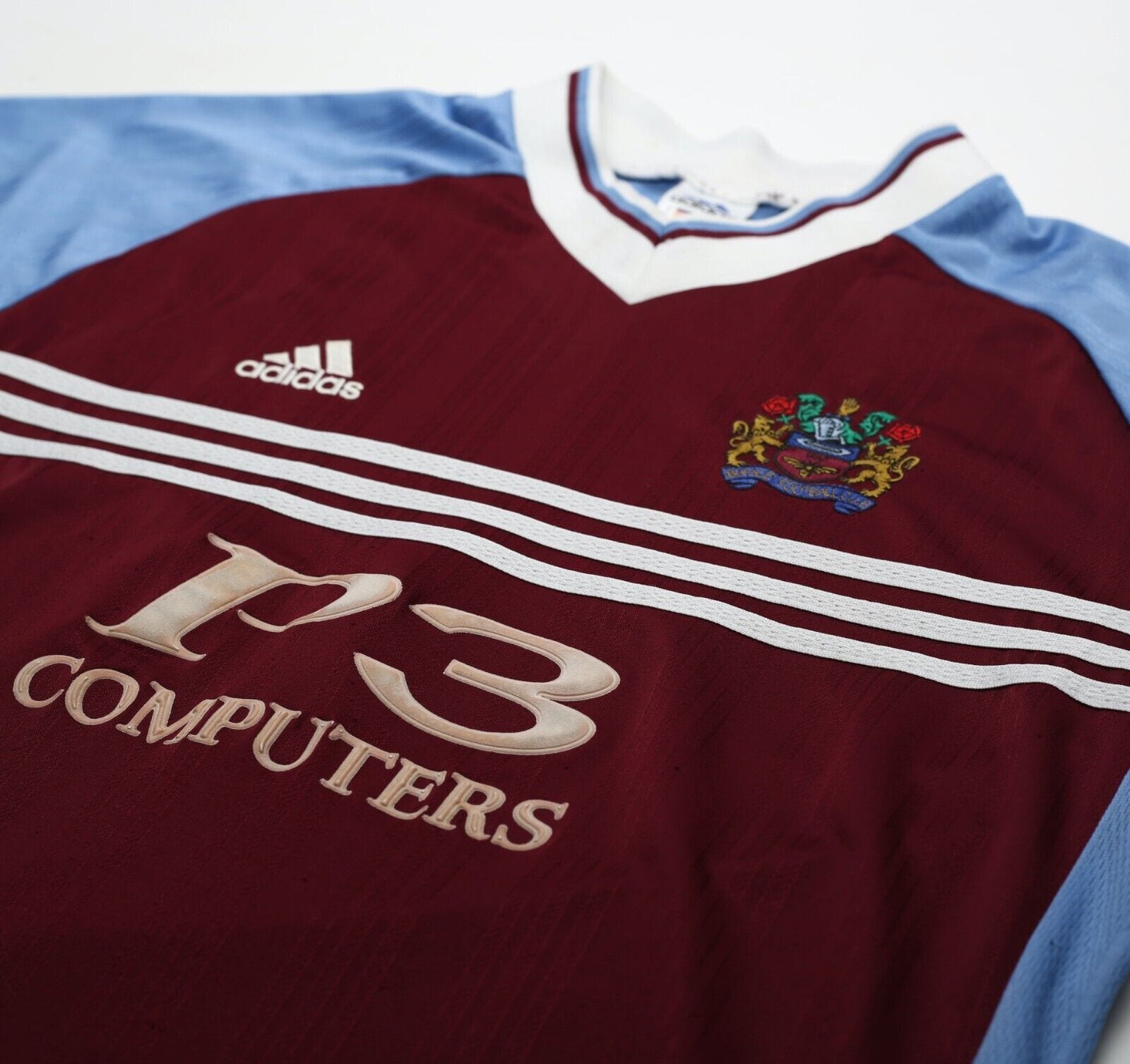 1998/99 BURNLEY FC Vintage adidas Home Football Shirt (L)