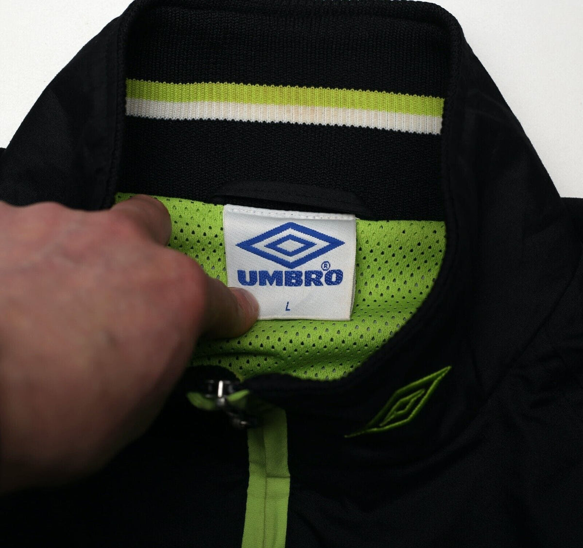 1998/99 CELTIC Vintage Umbro Football Track Top Jacket (L)