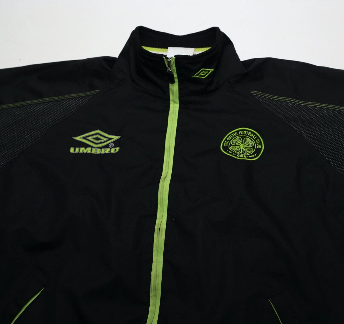 1998/99 CELTIC Vintage Umbro Football Track Top Jacket (L)