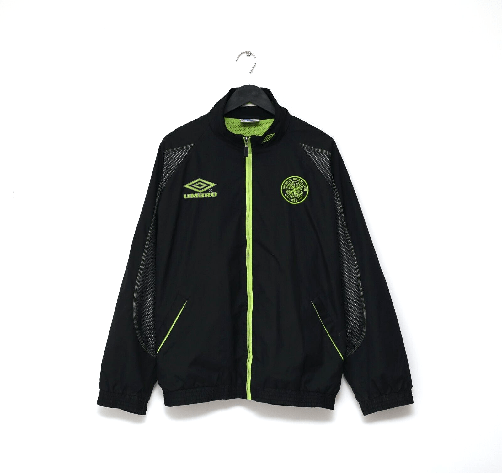 1998/99 CELTIC Vintage Umbro Football Track Top Jacket (L)