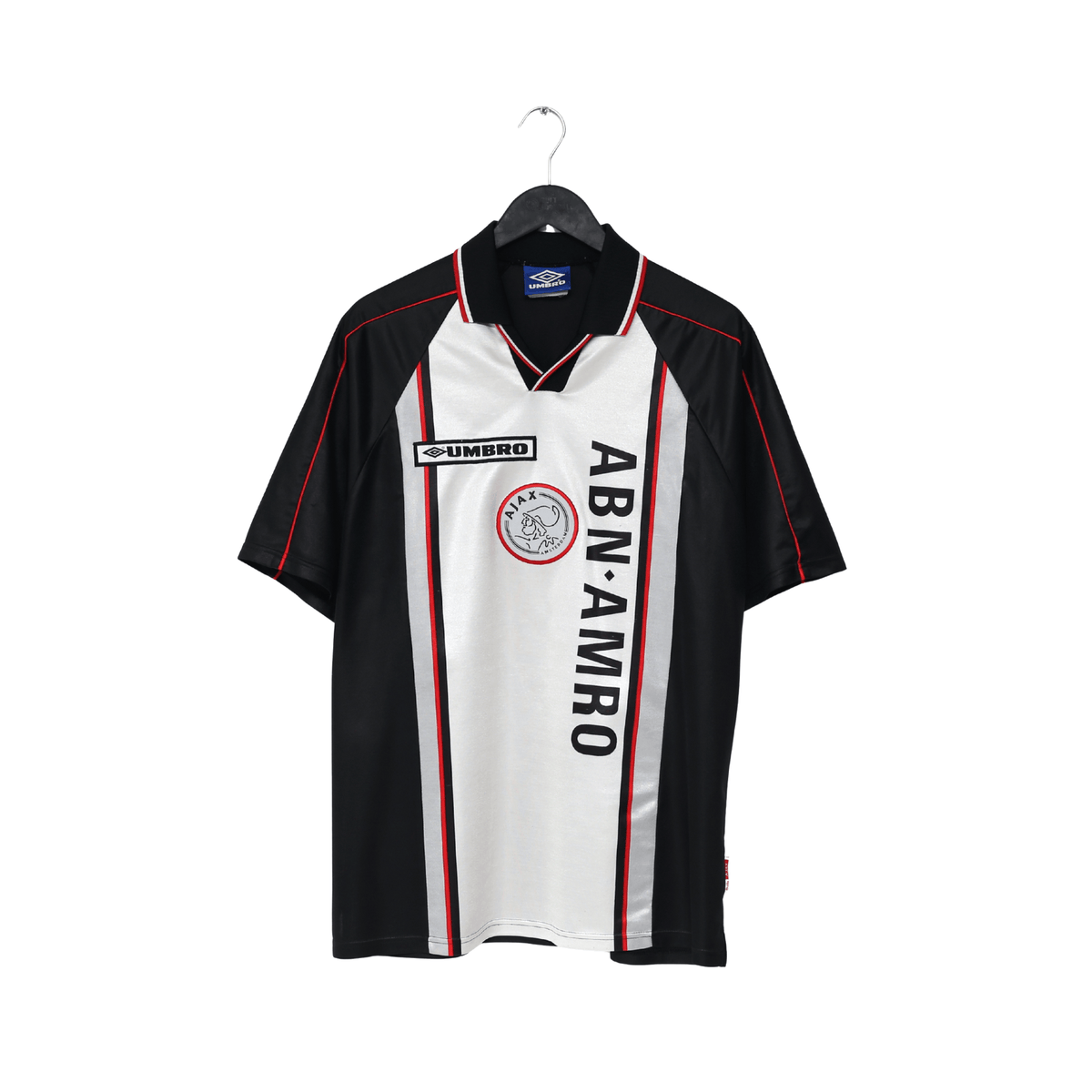 1998/99 DE BOER #4 Ajax Vintage Umbro Away Football Shirt (L)