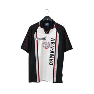 1998/99 DE BOER #4 Ajax Vintage Umbro Away Football Shirt (L)