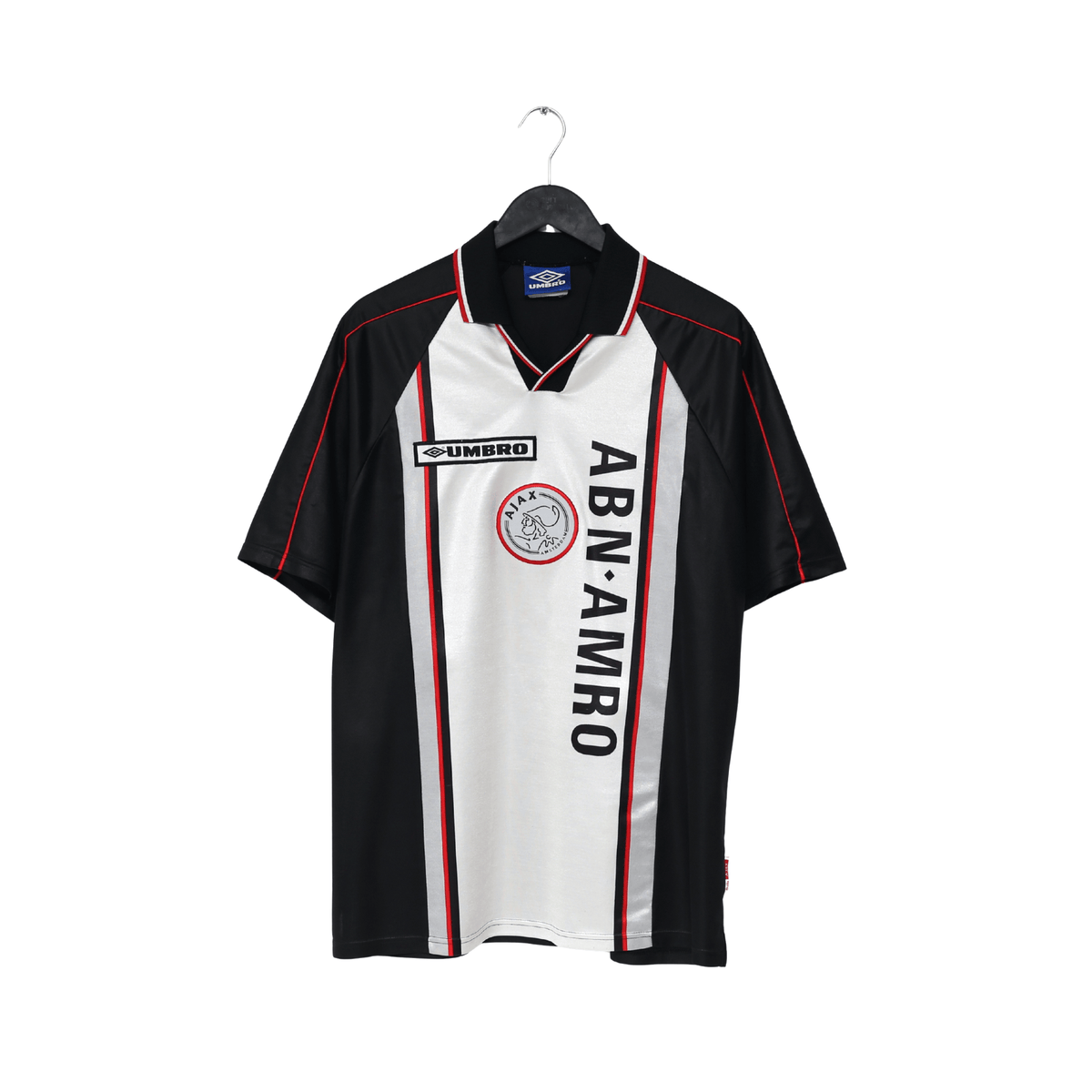 1998/99 DE BOER #4 Ajax Vintage Umbro Away Football Shirt (L)