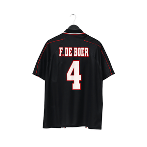 1998/99 DE BOER #4 Ajax Vintage Umbro Away Football Shirt (L)