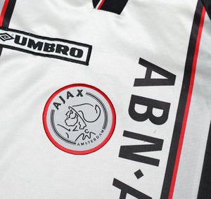 1998/99 DE BOER #4 Ajax Vintage Umbro Away Football Shirt (L)