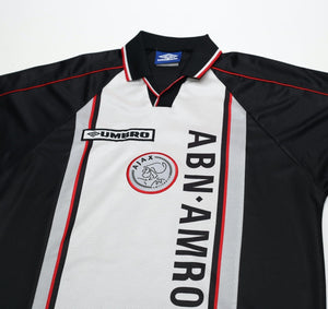 1998/99 DE BOER #4 Ajax Vintage Umbro Away Football Shirt (L)