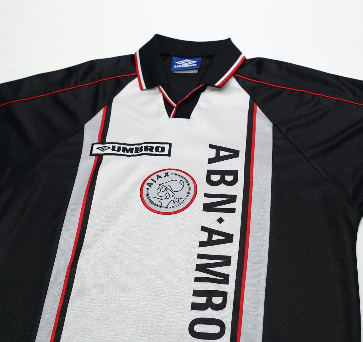 1998/99 DE BOER #4 Ajax Vintage Umbro Away Football Shirt (L)