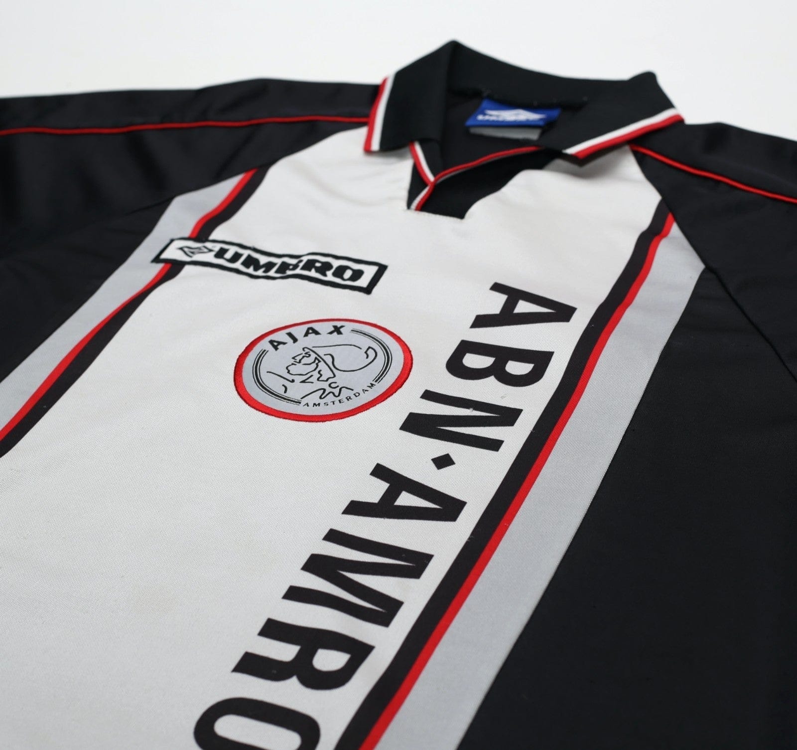 1998/99 DE BOER #4 Ajax Vintage Umbro Away Football Shirt (L)