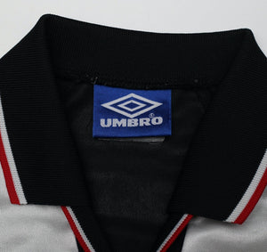 1998/99 DE BOER #4 Ajax Vintage Umbro Away Football Shirt (L)