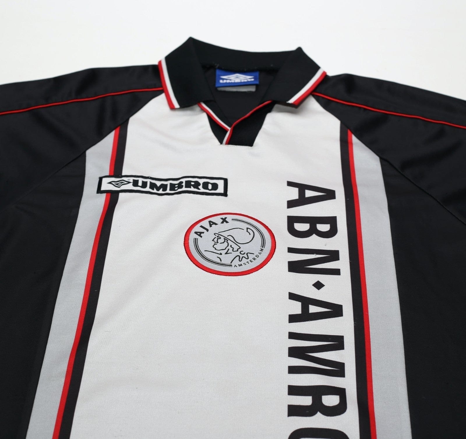 1998/99 DE BOER #4 Ajax Vintage Umbro Away Football Shirt (L)