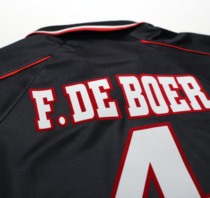 1998/99 DE BOER #4 Ajax Vintage Umbro Away Football Shirt (M)