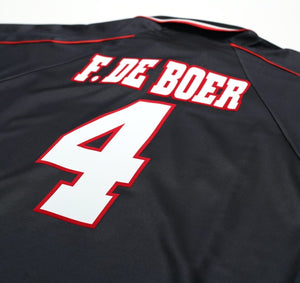 1998/99 DE BOER #4 Ajax Vintage Umbro Away Football Shirt (M)