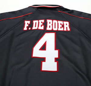 1998/99 DE BOER #4 Ajax Vintage Umbro Away Football Shirt (M)