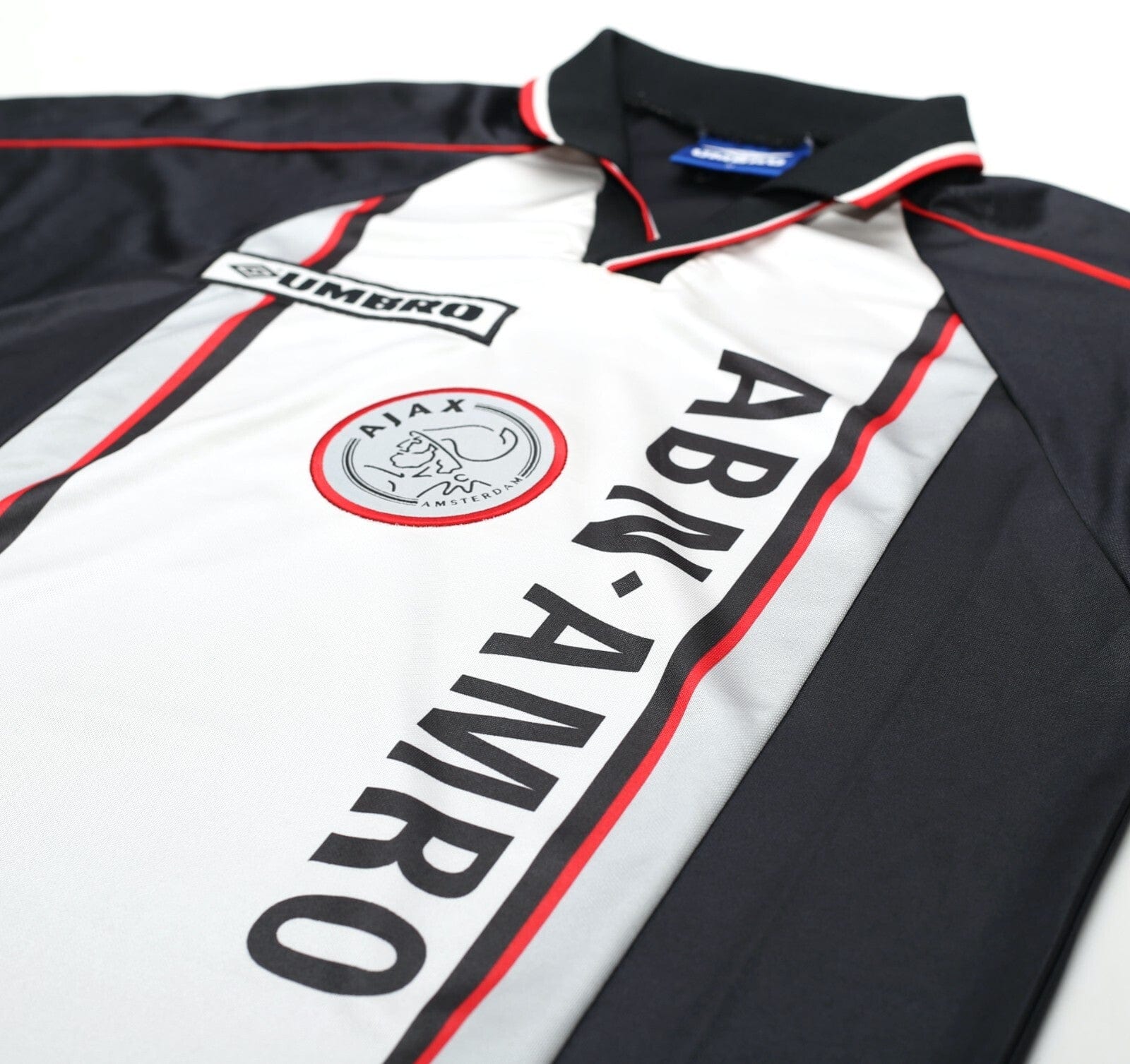 1998/99 DE BOER #4 Ajax Vintage Umbro Away Football Shirt (M)