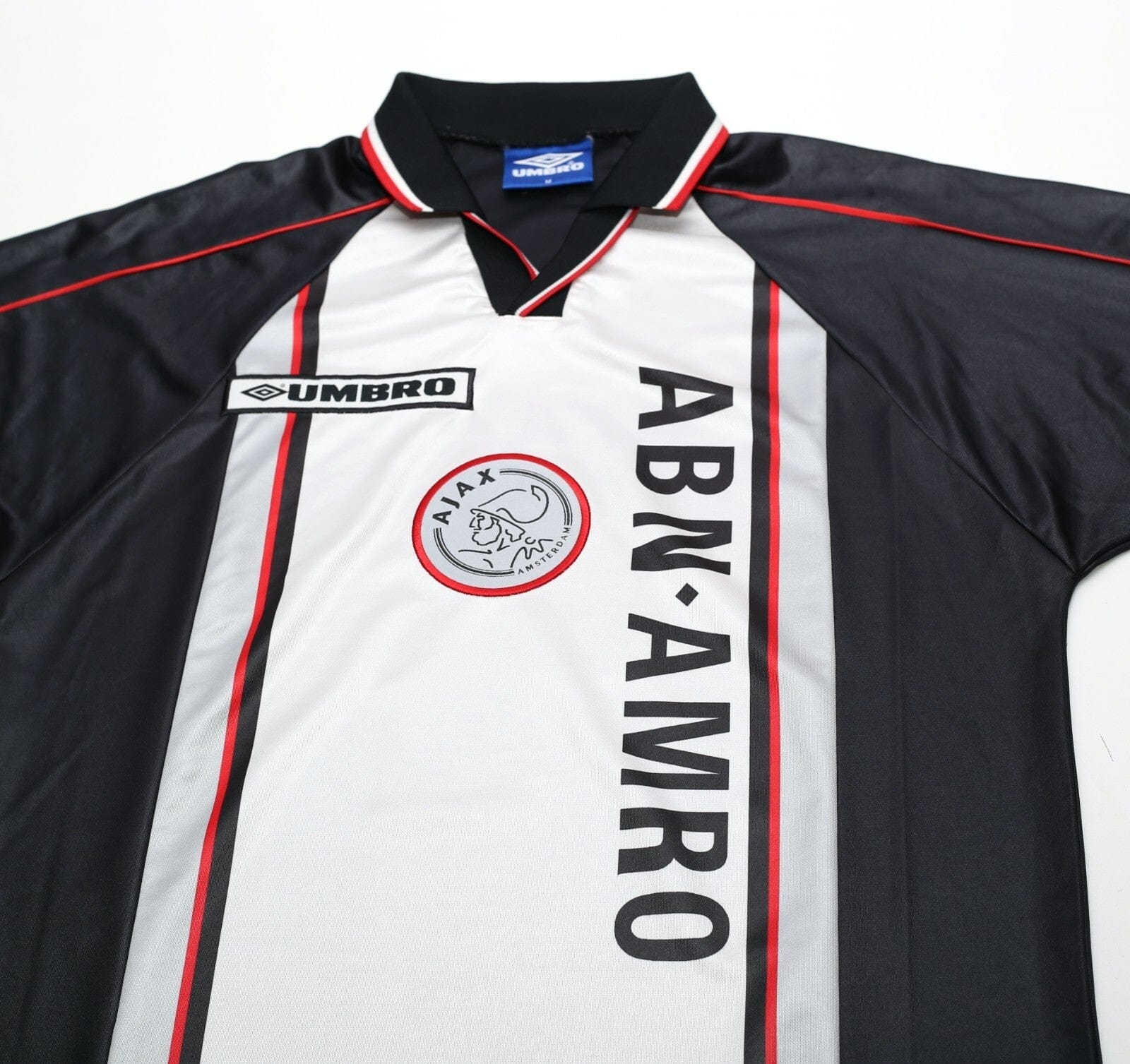 1998/99 DE BOER #4 Ajax Vintage Umbro Away Football Shirt (M)