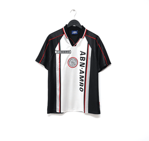 1998/99 DE BOER #4 Ajax Vintage Umbro Away Football Shirt (M)