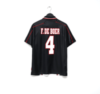 1998/99 DE BOER #4 Ajax Vintage Umbro Away Football Shirt (M)