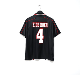 1998/99 DE BOER #4 Ajax Vintage Umbro Away Football Shirt (M)