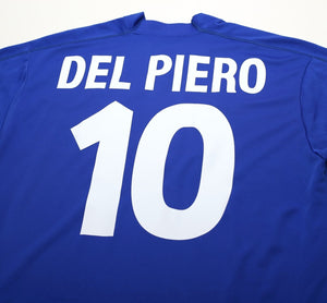 1998/99 DEL PIERO #10 Italy Vintage Kappa Football Shirt Jersey (L/XL)