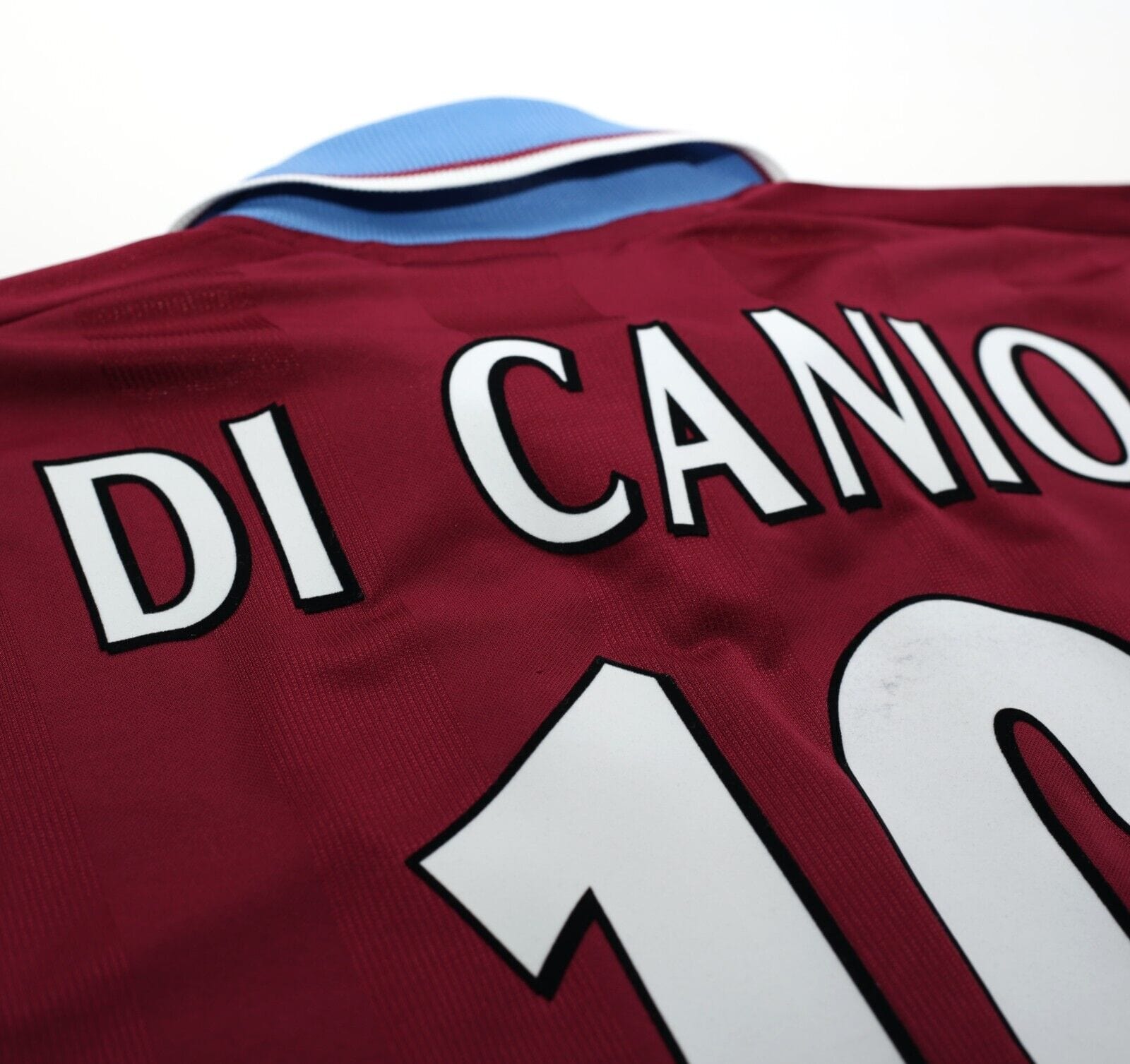 1998/99 DI CANIO #10 West Ham Vintage PONY Home Football Shirt (XL)