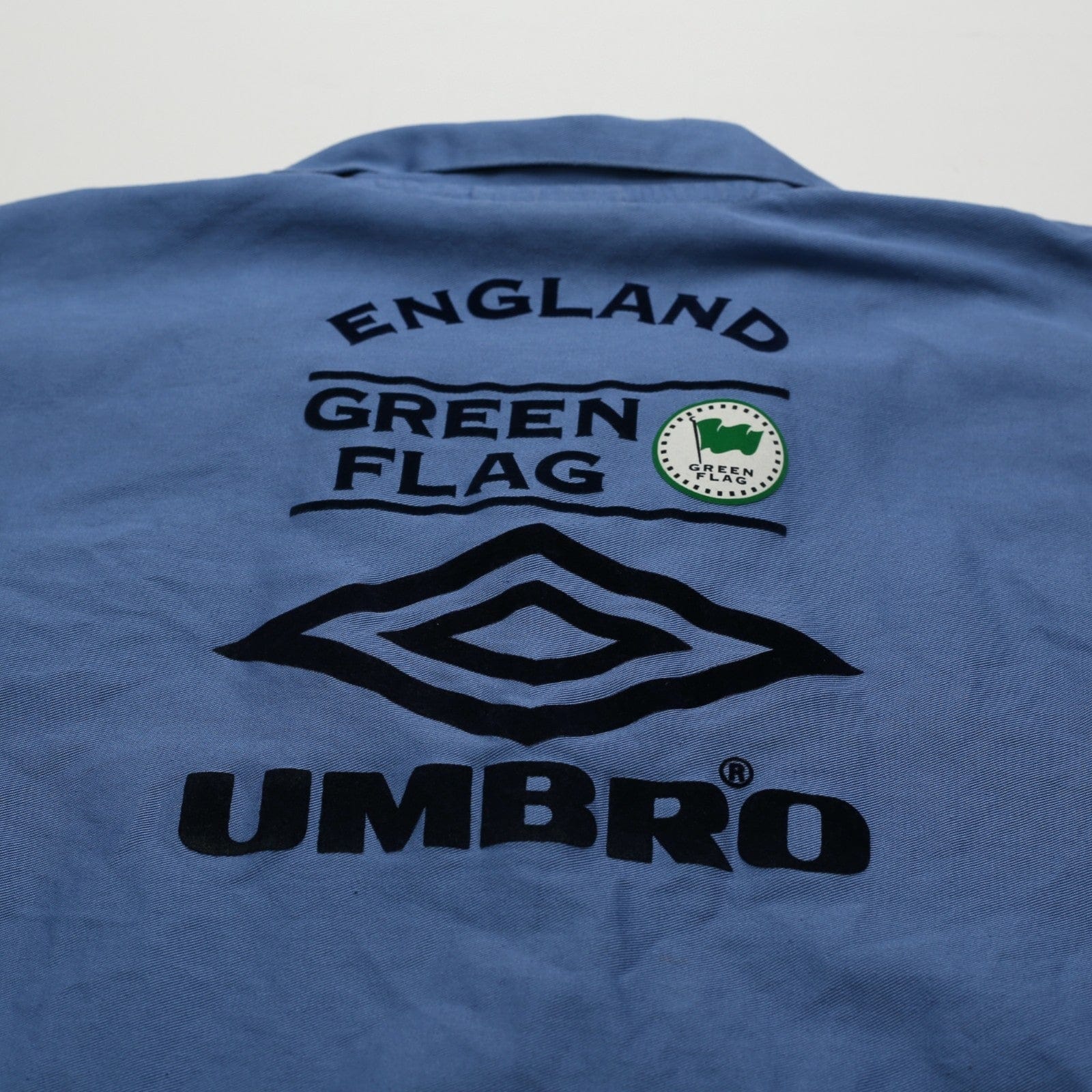 1998/99 England Vintage Green Flag Umbro Football Training Drill Top (L)