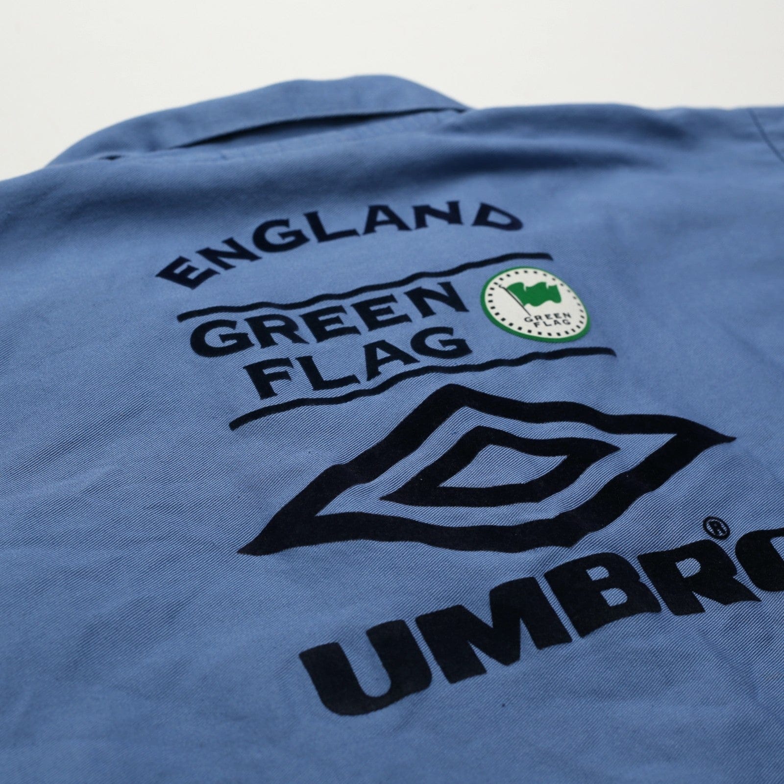 1998/99 England Vintage Green Flag Umbro Football Training Drill Top (L)